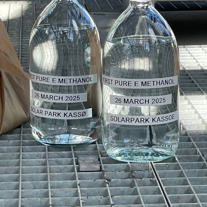første dråber ren e-metanol